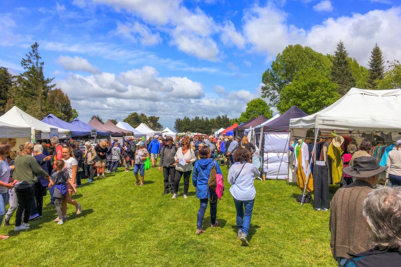 Stalls at the Cross Hills Garden Fair in Manawatu